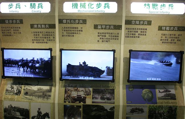 陸軍司令部舉辦「臨陣當先、步兵特展」活動，司令王信龍上將親臨主持。（記者邱榮吉/攝影）