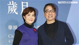 華視47週年台慶暨台慶專刊發表會李艷秋與李濤。（記者林士傑/攝影）
