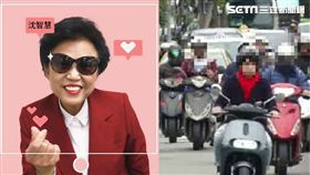 沈智慧、機車騎士／翻攝自臉書、資料照