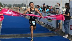 ▲王威凱在台南安平鐵人三項賽封王。（圖／中華民國鐵人三項協會提供）