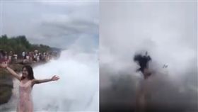 印尼,海浪,拍照,巨浪,峇厘島,捲入,襲擊,吞沒,　圖／翻攝自臉書https://goo.gl/FhnPyi