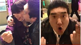 正妹新宿逛街遭癡漢強摟，舌頭瘋狂「舔臉」嚇到她崩潰啜泣。（圖／翻攝自YouTube）