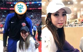 鄧紫棋跟NBA球星林書豪、小喬丹（DeAndre Jordan）的合照。IG