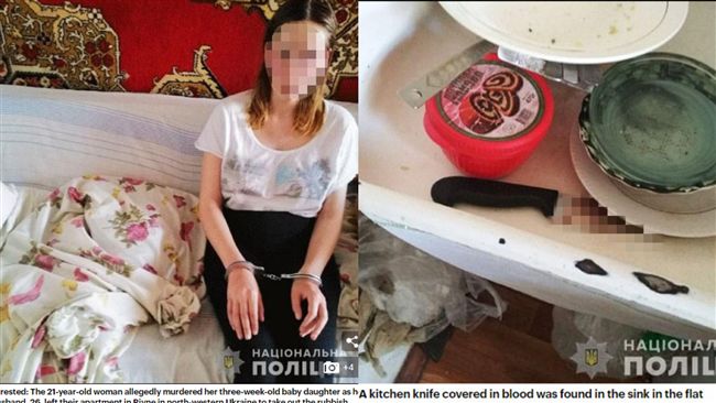 尪更愛3週大女兒！嫩媽拿刀割喉殺她