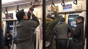 地鐵坐過站，男手卡住下不了車崩潰。（圖／翻攝自爆笑公社）
