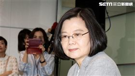 蔡英文宣布參選2020總統大選並登記黨內初選。（記者林士傑/攝影）
