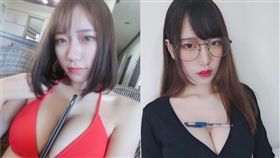 直播主芷涵「置物架系列」照片超火辣。（圖／翻攝自芷涵IG）