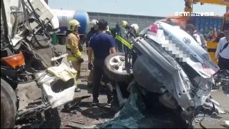 車夾成鐵餅！物理衝力=20層樓摔落