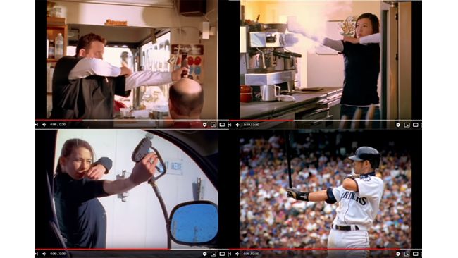 美職／一朗打擊姿勢　成水手廣告哏！