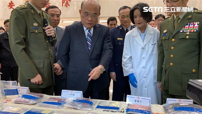 1.5公噸毒品堆成山　蘇貞昌勉勵警