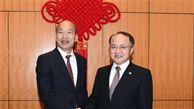 韓國瑜與香港中聯辦主任王志民,香港中聯辦官網