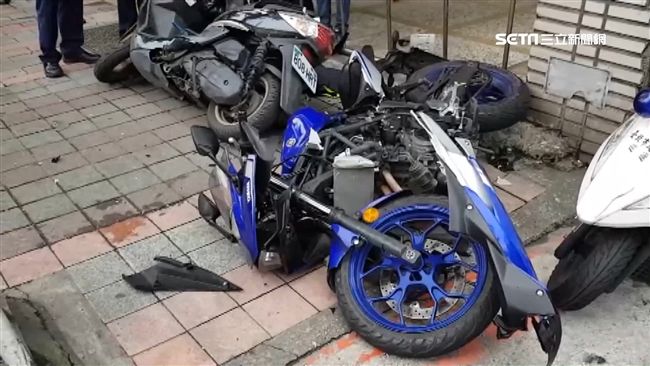 重機騎士直行　遭左轉小客車撞飛命危