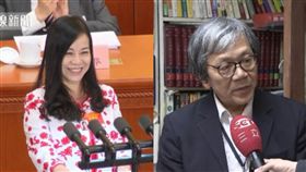 台籍港區委員凌友詩、資深媒體人「溫紳」蔡漢勳（合成圖／翻攝自臉書有線中國，資料照）