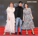 「C.S.I.C.鑑識英雄II正義之戰」演員蔡淑臻、周孝安、阿喜。（記者邱榮吉/攝影）