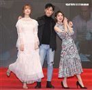 「C.S.I.C.鑑識英雄II正義之戰」演員蔡淑臻、周孝安、阿喜。（記者邱榮吉/攝影）