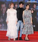 「C.S.I.C.鑑識英雄II正義之戰」演員蔡淑臻、周孝安、阿喜。（記者邱榮吉/攝影）