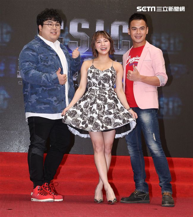 「C.S.I.C.鑑識英雄II正義之戰」演員蘇達、熊熊、楊震。（記者邱榮吉/攝影）