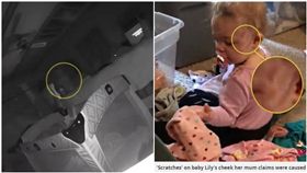 透明男人經過嬰兒床　1歲女嬰臉現3爪痕（圖/翻攝自鏡報、YouTube）