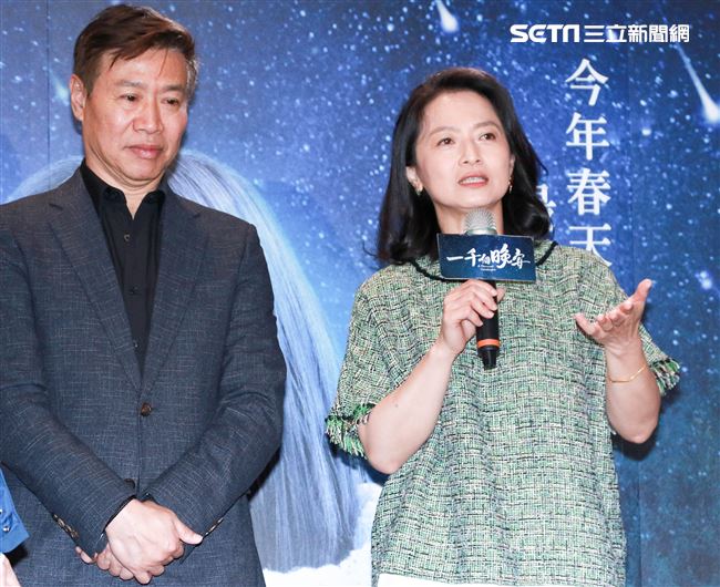 《一千個晚安》同歡會，朱陸豪、謝瓊煖。（記者林士傑/攝影）