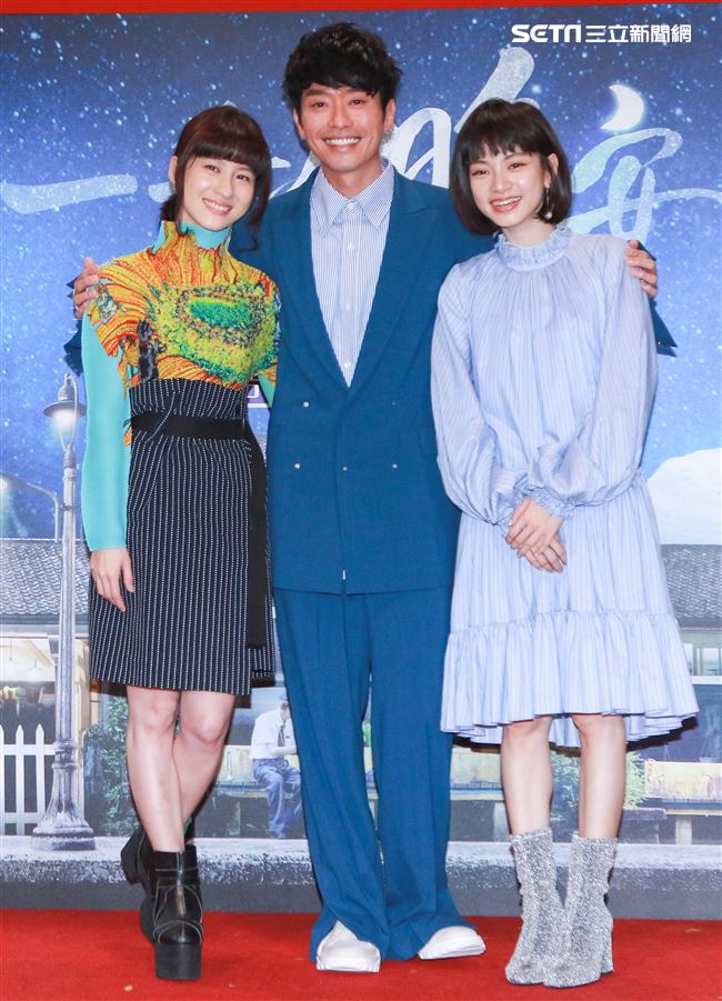 《一千個晚安》同歡會，張棟樑、連俞涵、姚愛甯。（記者林士傑/攝影）