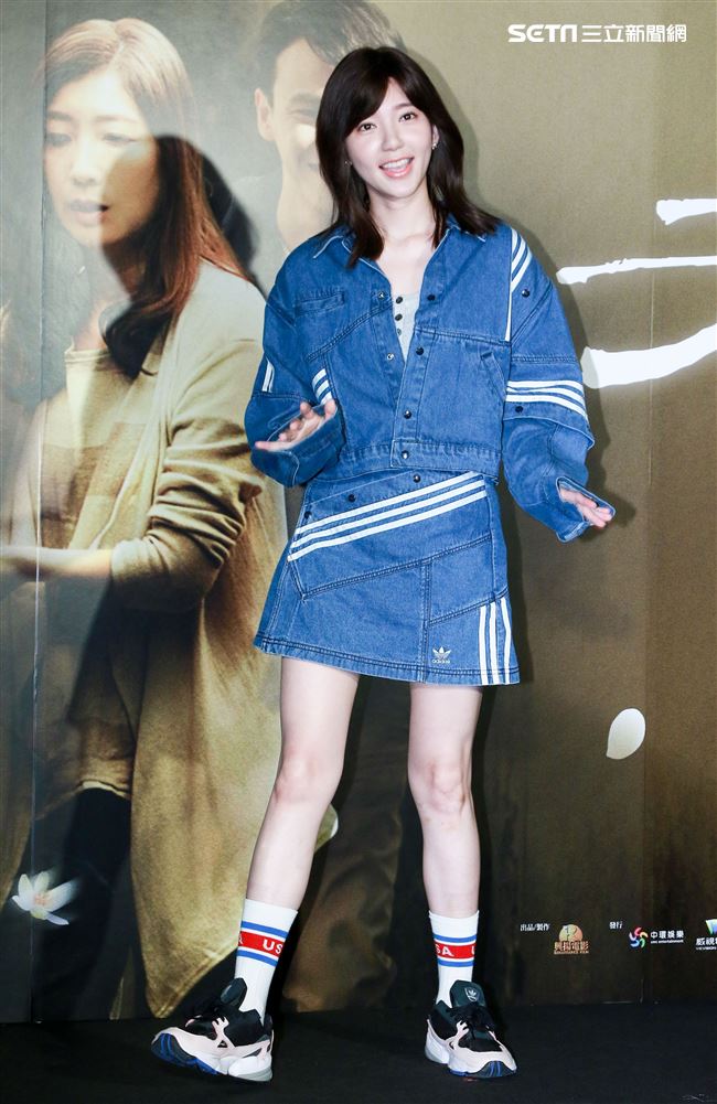 電影「老大人」首映會，郭雪芙到場力挺。（記者林士傑/攝影）