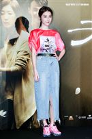 電影「老大人」首映會，邵雨薇到場力挺。（記者林士傑/攝影）