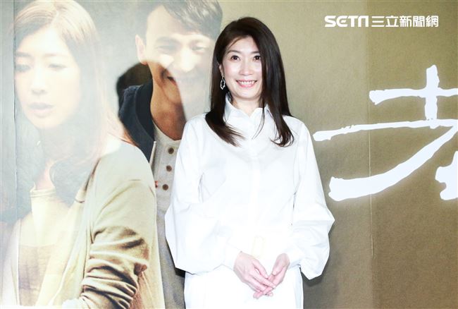 電影「老大人」首映會，演員黃嘉千。（記者林士傑/攝影）