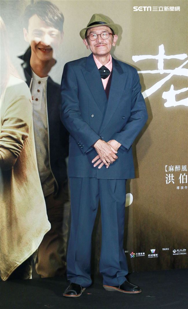 電影「老大人」首映會，演員小戽斗。（記者林士傑/攝影）