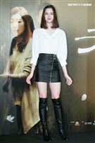 電影「老大人」首映會，伊林名模金凱德。（記者林士傑/攝影）