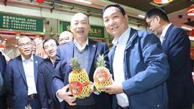 ▲高雄市長韓國瑜25日上午參訪深圳海吉星農產品物流公司，見證兩市簽約（圖／高雄市政府提供）