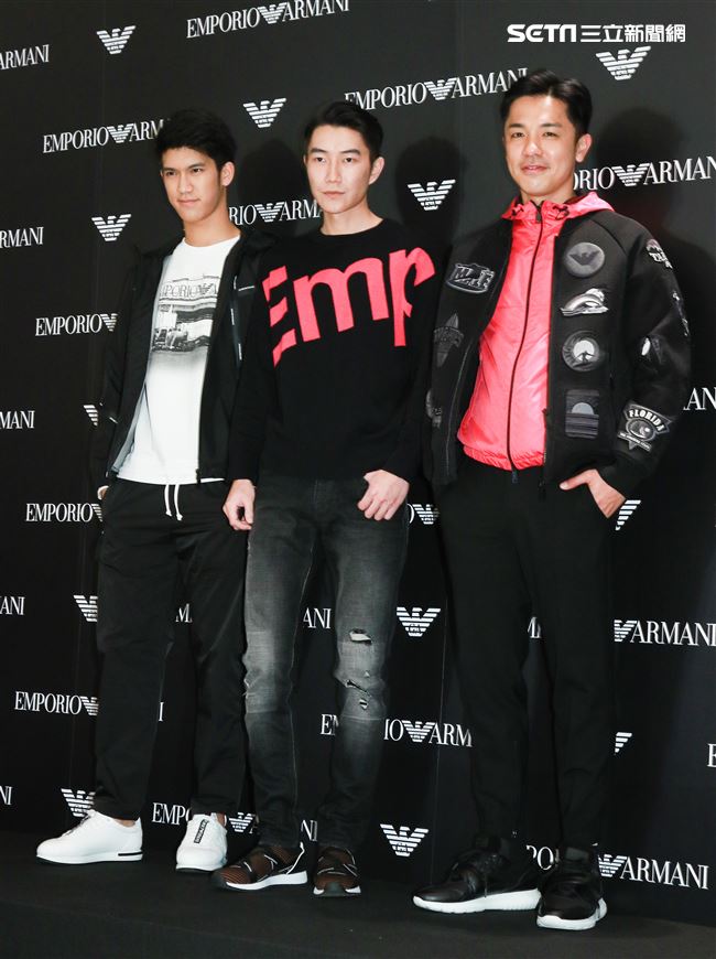 義大利精品服飾概念旗艦店開幕活動，凱渥Daniel、Jungle、Leo。（記者林士傑/攝影）
