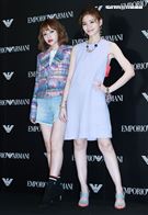 義大利精品服飾概念旗艦店開幕活動，羅莉塔、斯亞。（記者林士傑/攝影）