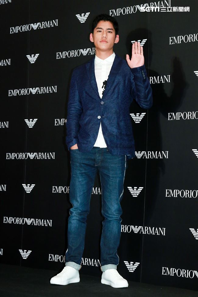 義大利精品服飾概念旗艦店開幕活動，朱軒揚。（記者林士傑/攝影）