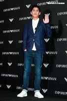 義大利精品服飾概念旗艦店開幕活動，朱軒揚。（記者林士傑/攝影）