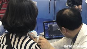 甲狀腺結節是否為惡性，得靠醫師觀察超音波影像、相當仰賴「醫師經驗」。（示意圖非新聞當事人／醫師張淳堆提供）