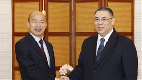 韓國瑜會見澳門特首崔世安,翻攝自澳門新聞局
