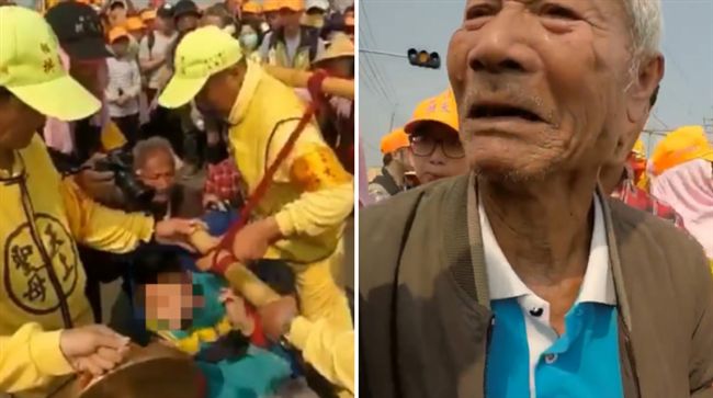 爺替病孫跪地淚求　白沙屯媽祖聽到了