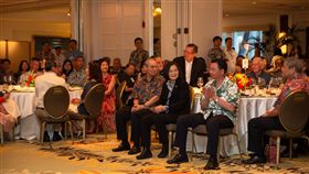 蔡英文總統於夏令營當地時間26日晚間舉行僑宴，現場席開超過30桌。（圖／總統府提供）