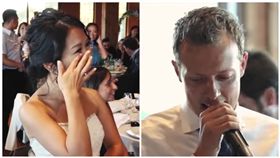 台灣女孩遠嫁義大利，新郎獻唱〈島嶼天光〉逼哭她 翻攝自YouTube