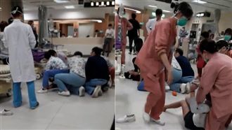 男潛急診室毆人遭壓制　咆哮影片曝光