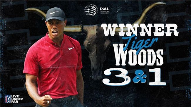 高球／比洞賽首日　伍茲贏3剩1拿下