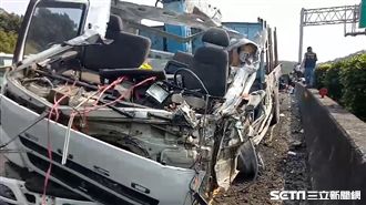 國1傳死亡事故　男駕駛遭削頭噴飛亡