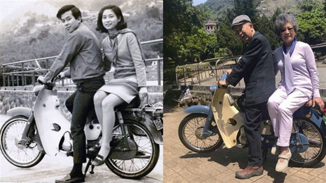 穿越52年　老夫妻重回舊地浪漫合照