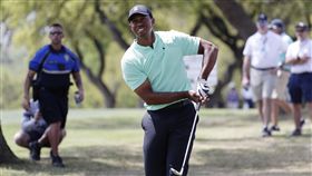 ▲伍茲在比洞賽第2天表現平平。（圖／美聯社／達志影像）