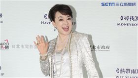 長居日本的翁倩玉回國參加電影演出。（記者邱榮吉/攝影）