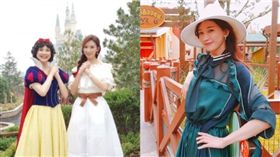 林志玲，迪士尼。（圖／林志玲微博）