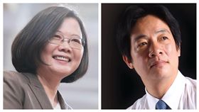 蔡英文、賴清德組合圖(翻攝自蔡英文、賴清德臉書)