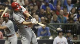 ▲葛舒密特（Paul Goldschmidt）轉隊第2戰敲單場3響砲創紀錄。（圖／美聯社／達志影像）