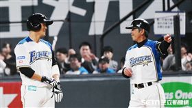 ▲王柏融擊出適時安打送回日職生涯首分打點。（圖／記者王怡翔攝影）