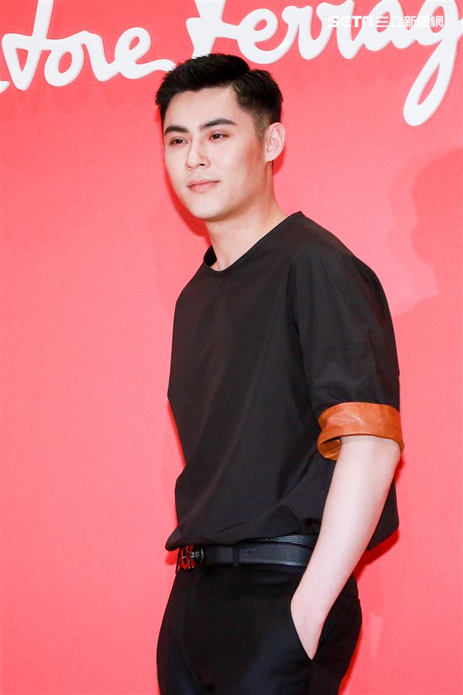 義大利精品品牌Salvatore Ferragamo開幕記者會，藝人陳奕。（記者林士傑/攝影）